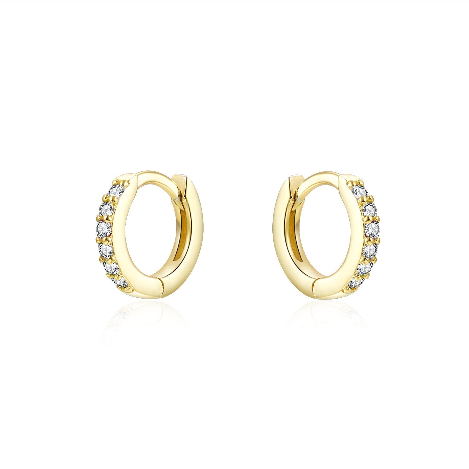 CZ Line Huggie Earring
