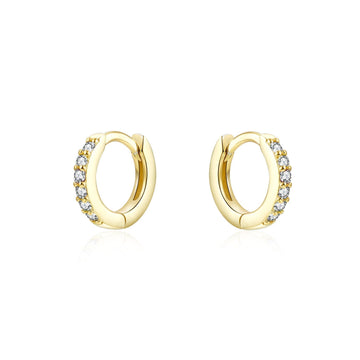 CZ Line Huggie Earring