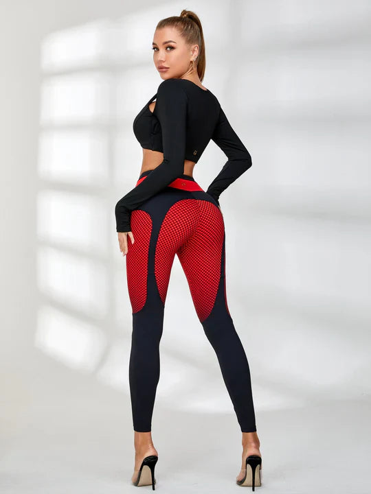Pop Style Contrast Color Leggings