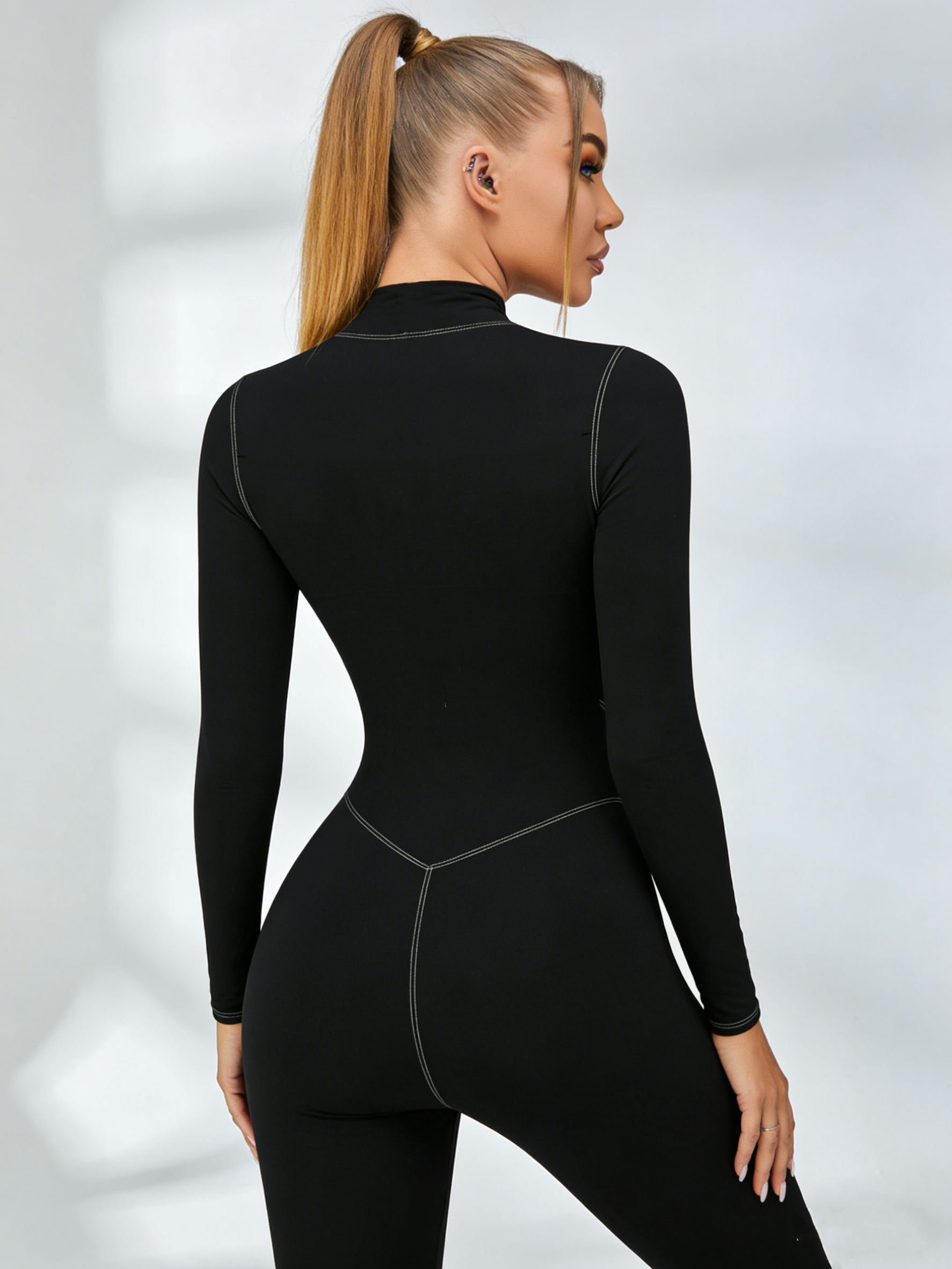Corset Zipper Jumpsuit