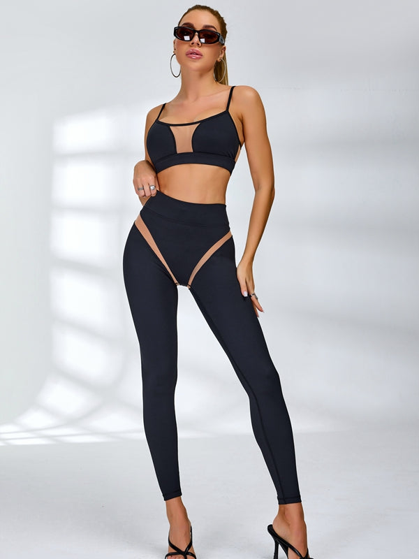 Super Sexy Unique Mesh Hip-lift Tracksuit