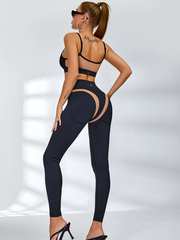 Super Sexy Unique Mesh Hip-lift Tracksuit