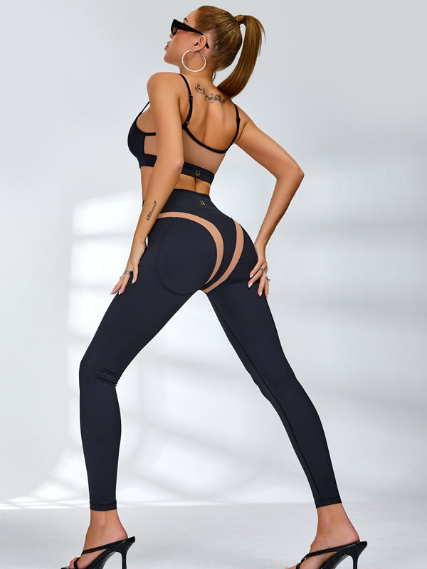 Super Sexy Unique Mesh Hip-lift Tracksuit