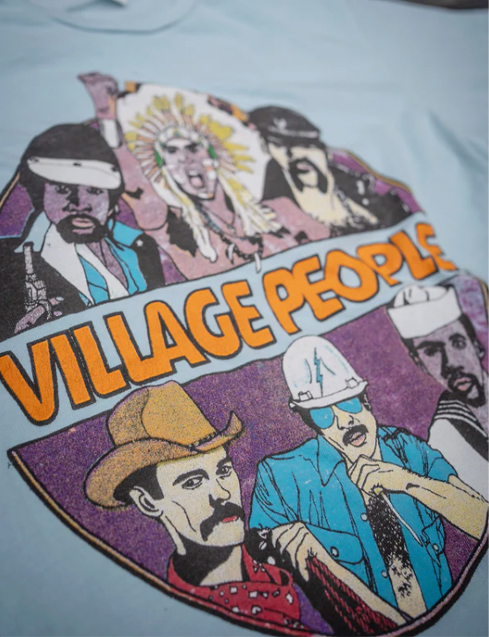 Village People Crew Tee, Haze