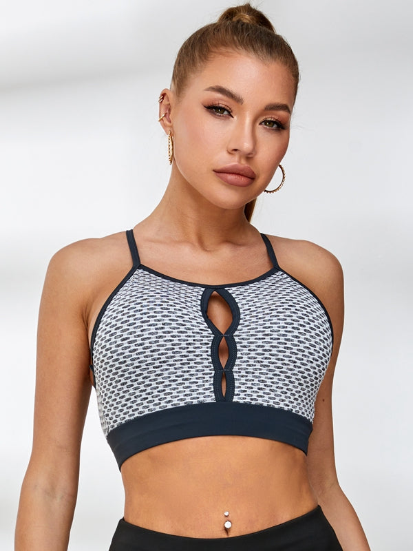 Cutout Tiktok Honeycomb Pocket Peach Hip Short Tracksuit