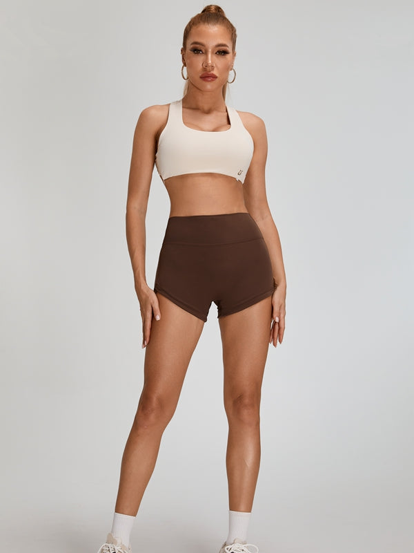 Big U Collar Cross Back Sports Bras
