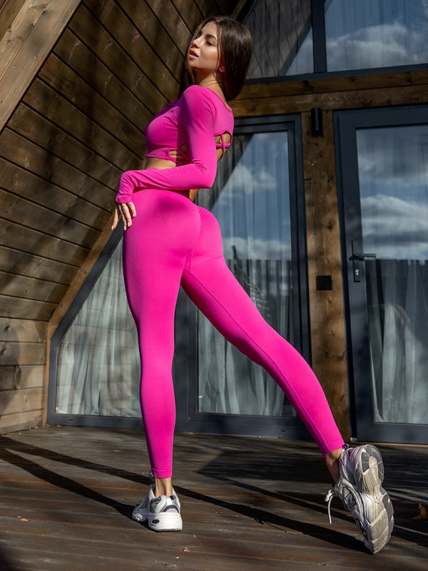 Deep V Back Scrunch Bum Cross Back Traksuit X ANECHKAANNN ?