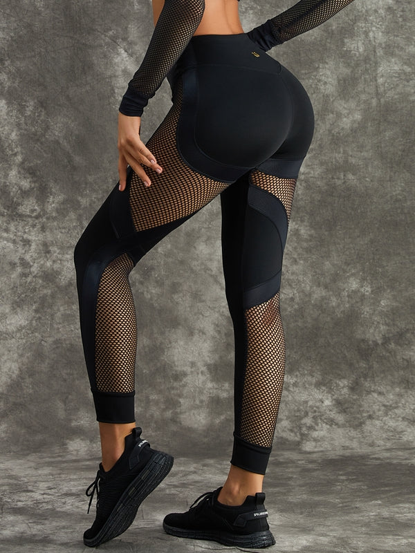 Unique Wildest Leopard Net Style Long Sleeves