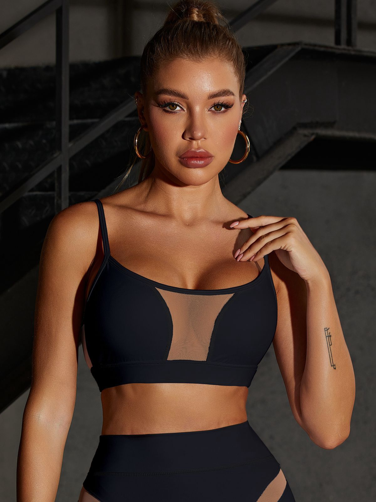 Super Sexy Unique Mesh Hip-lift Tracksuit