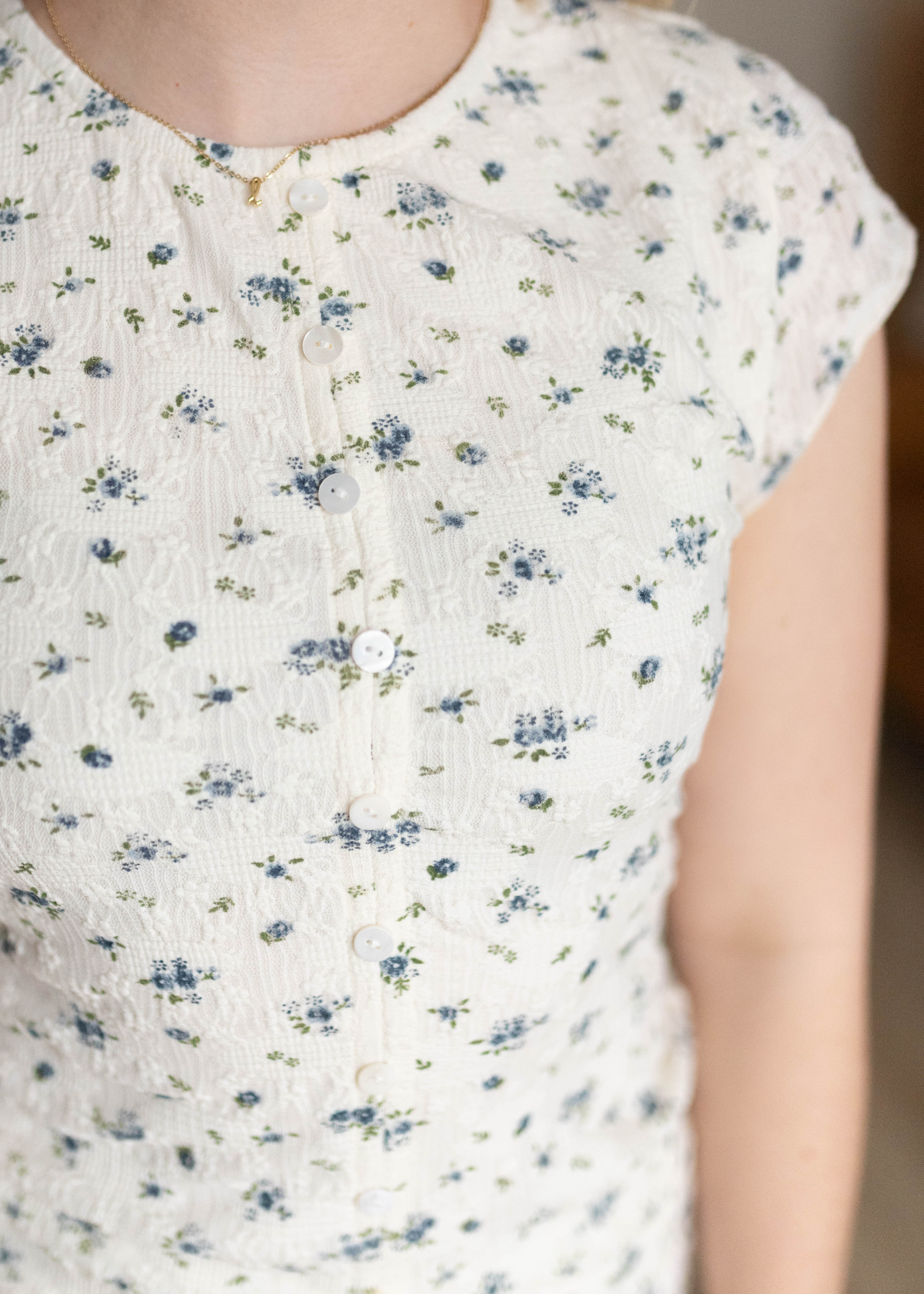 Abby Ivory Floral Lace Top
