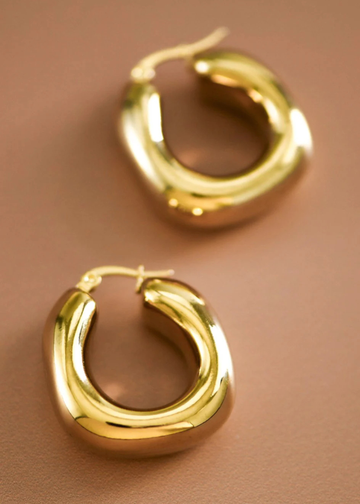 Adeline 18K Gold Hoop Earrings