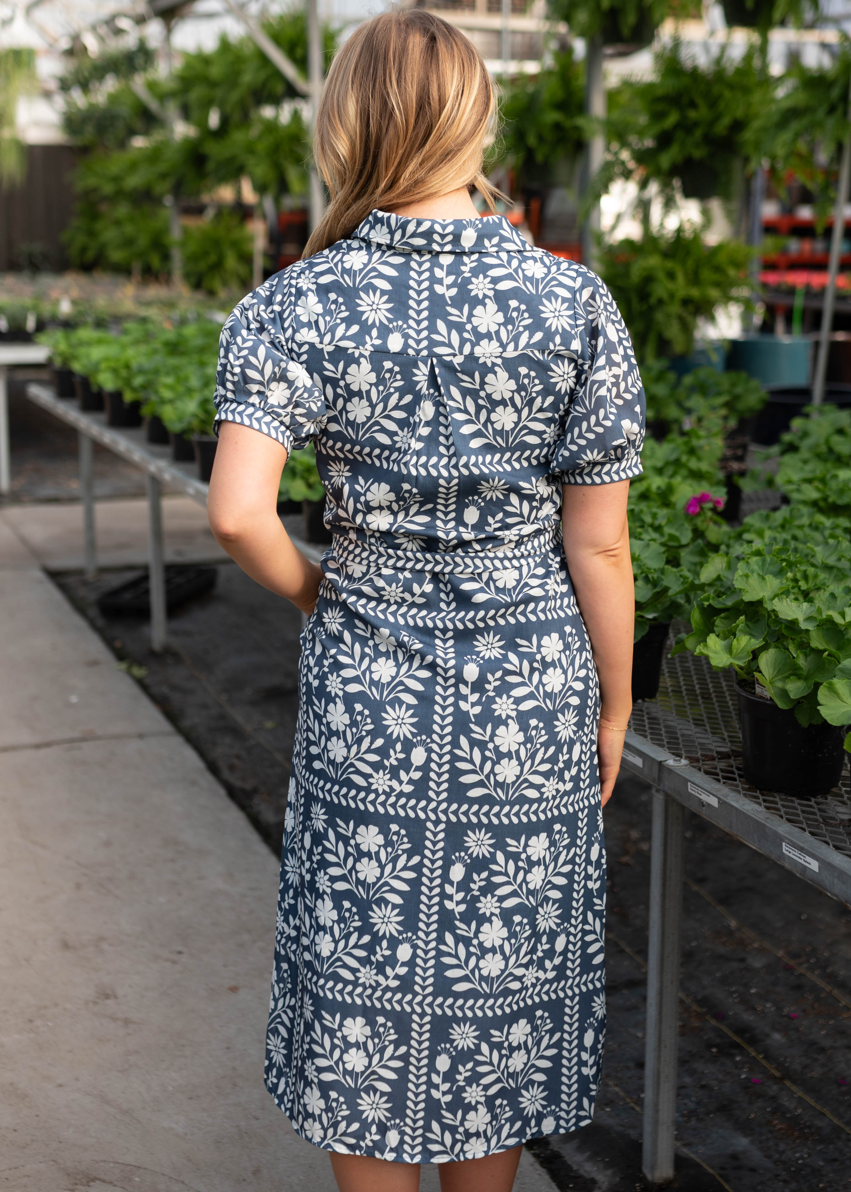 Adelynn Blue Floral Dress