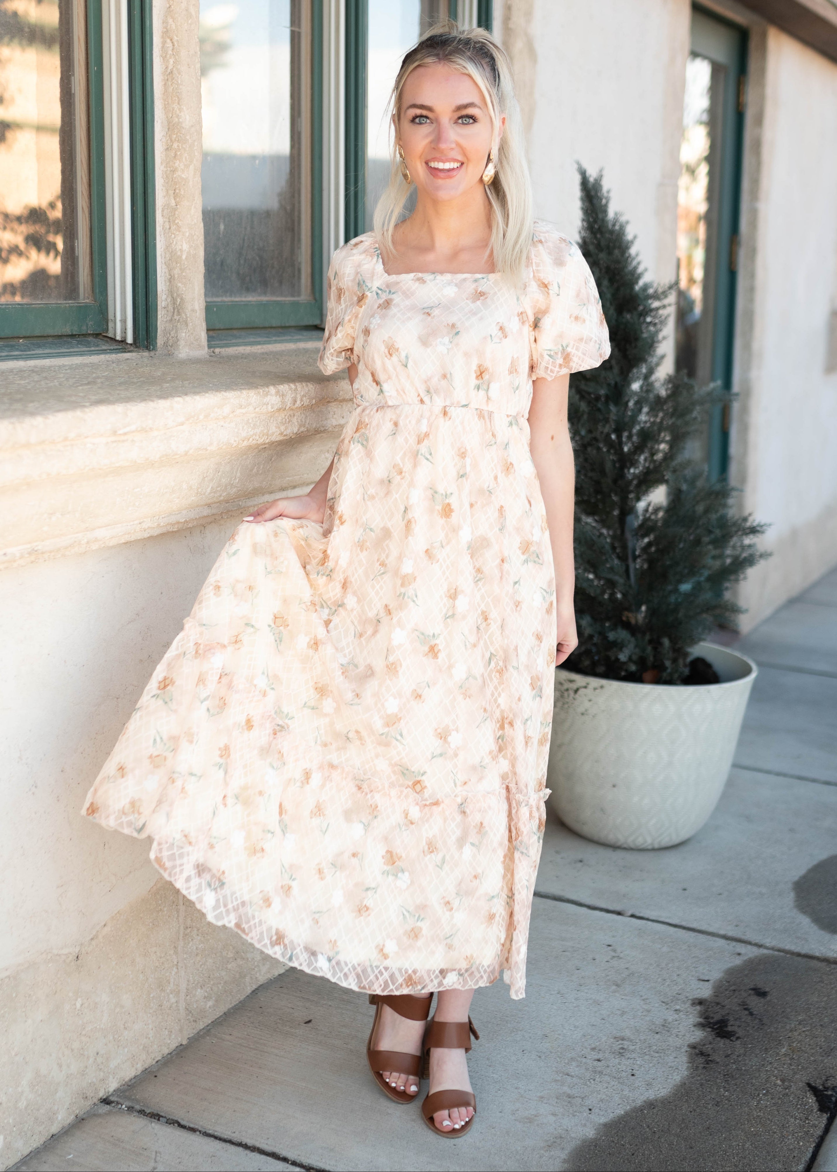 Alina Floral Lace Dress