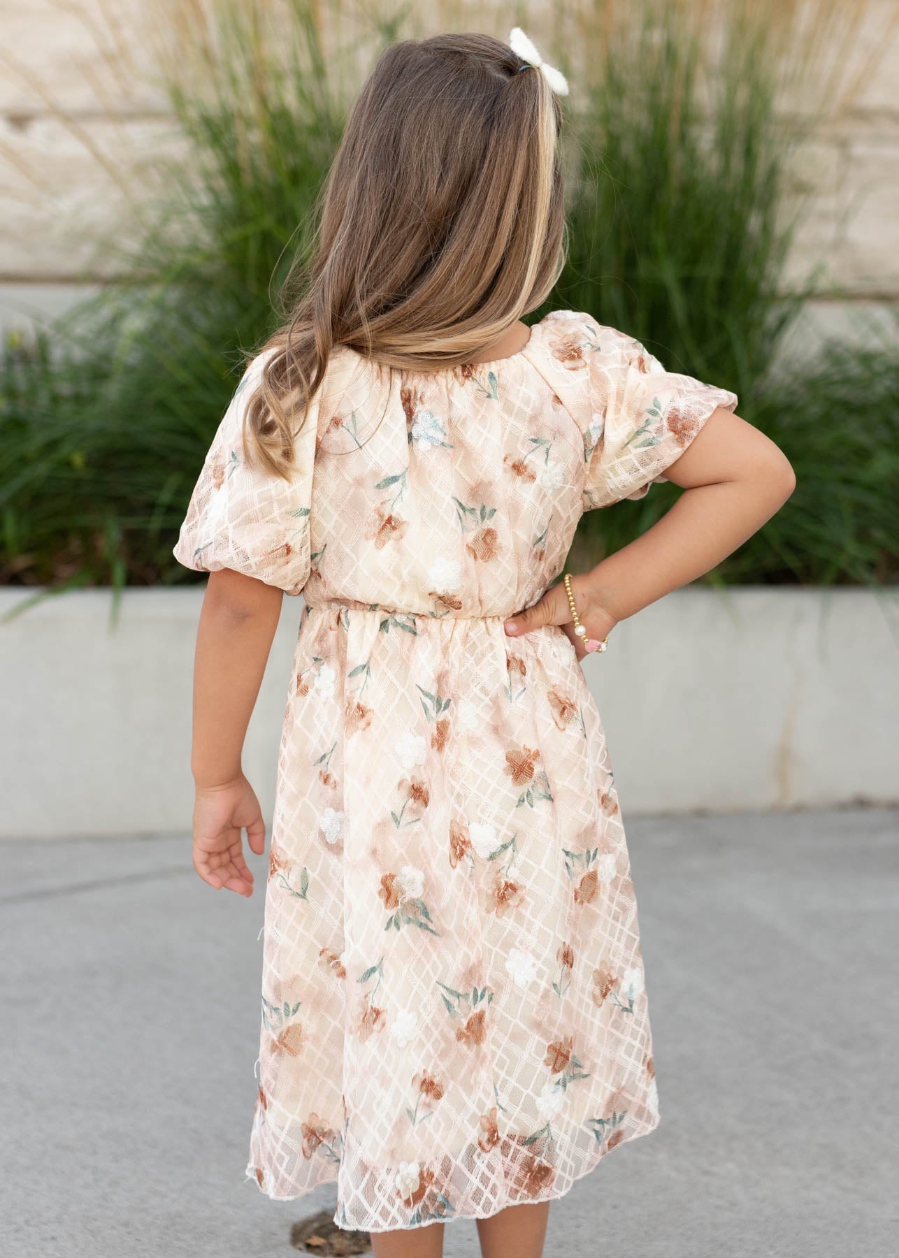 Alina Floral Lace Little Girls Dress