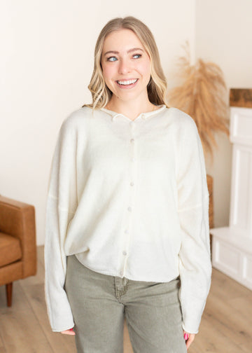 Amelia Ivory Cardigan