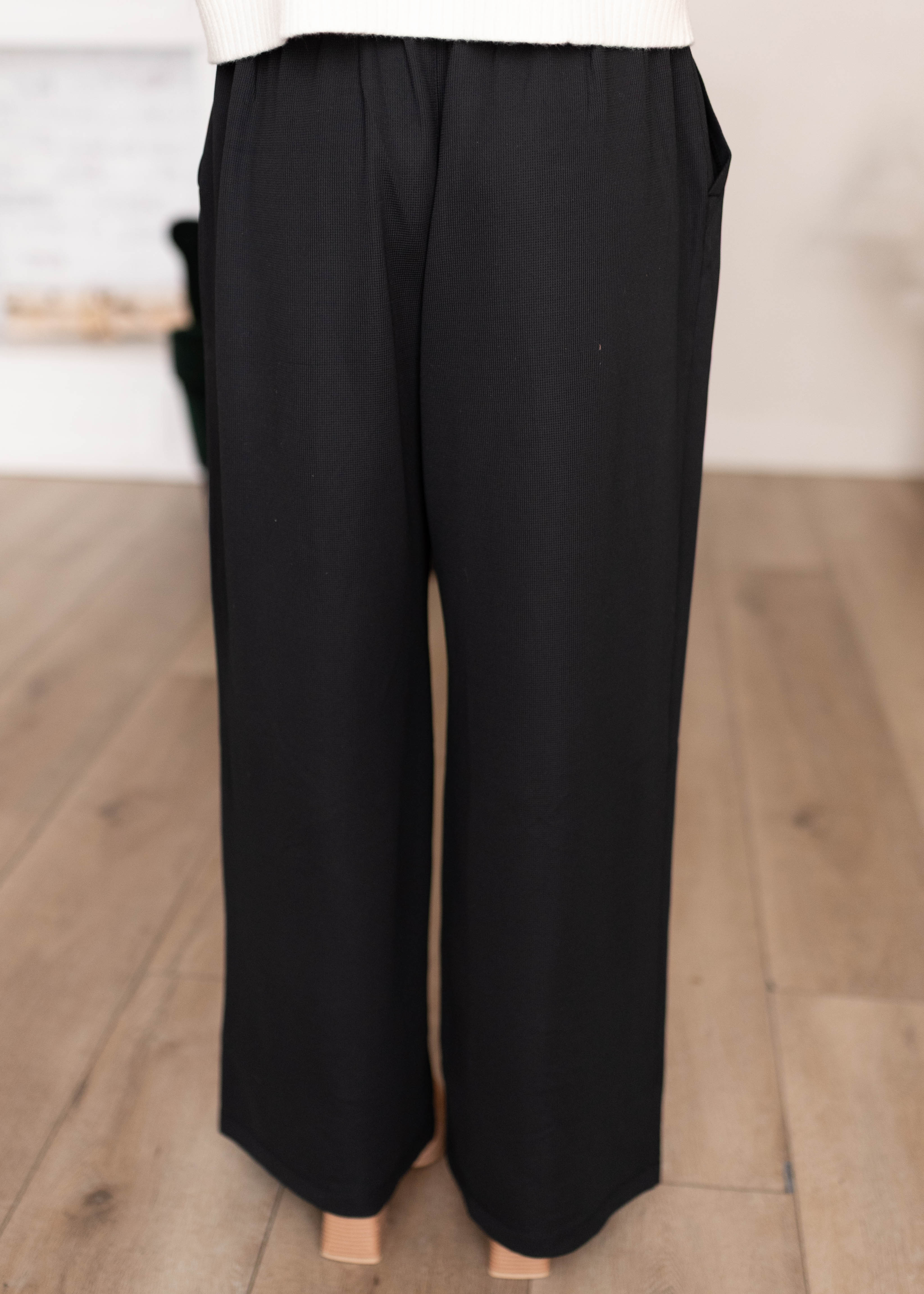 Arya Black Wide Leg Trousers