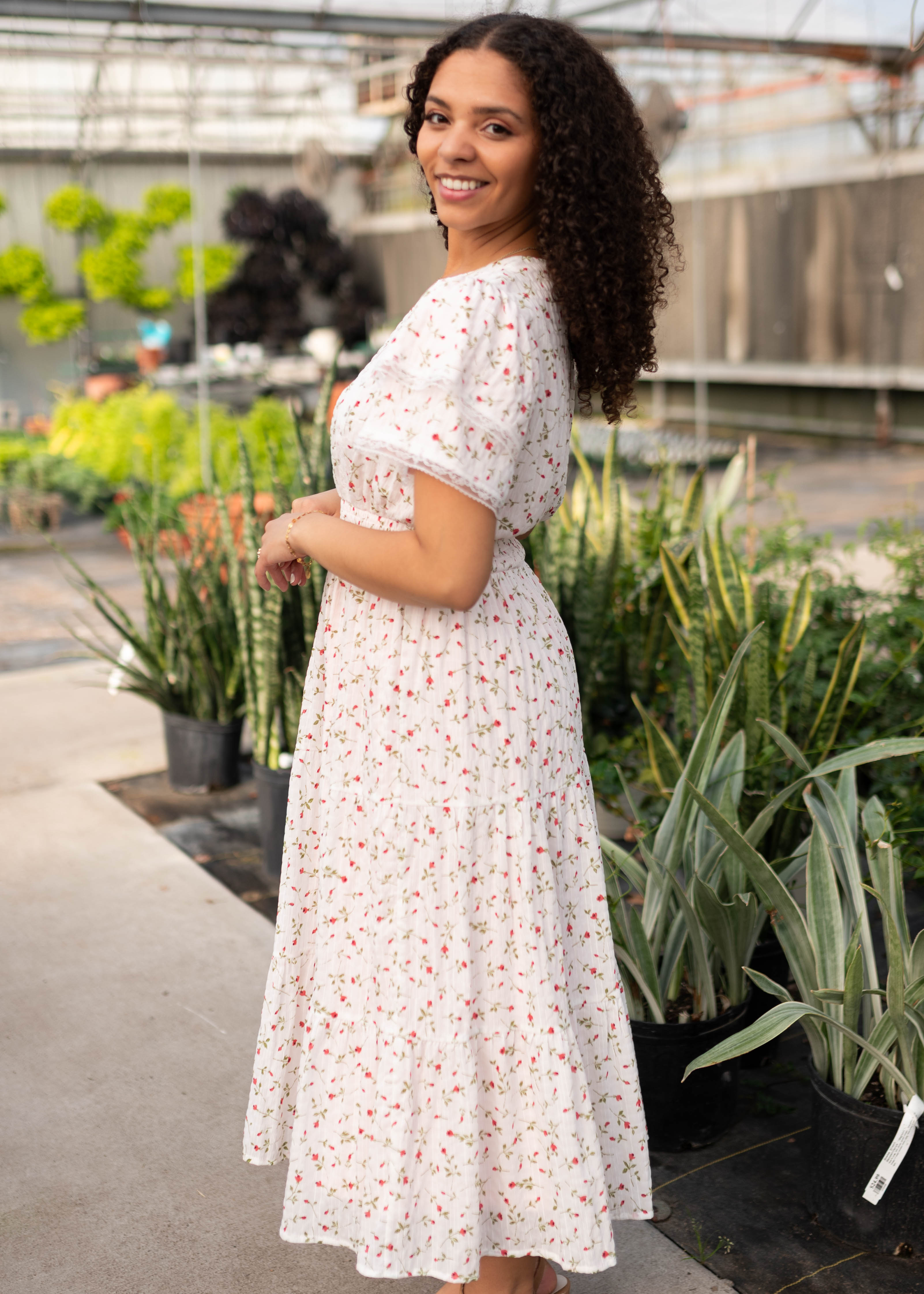 Averie Pink Floral Dress