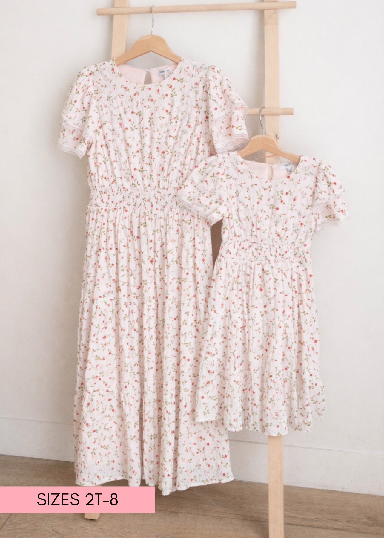 Averie Pink Floral Little Girl Dress