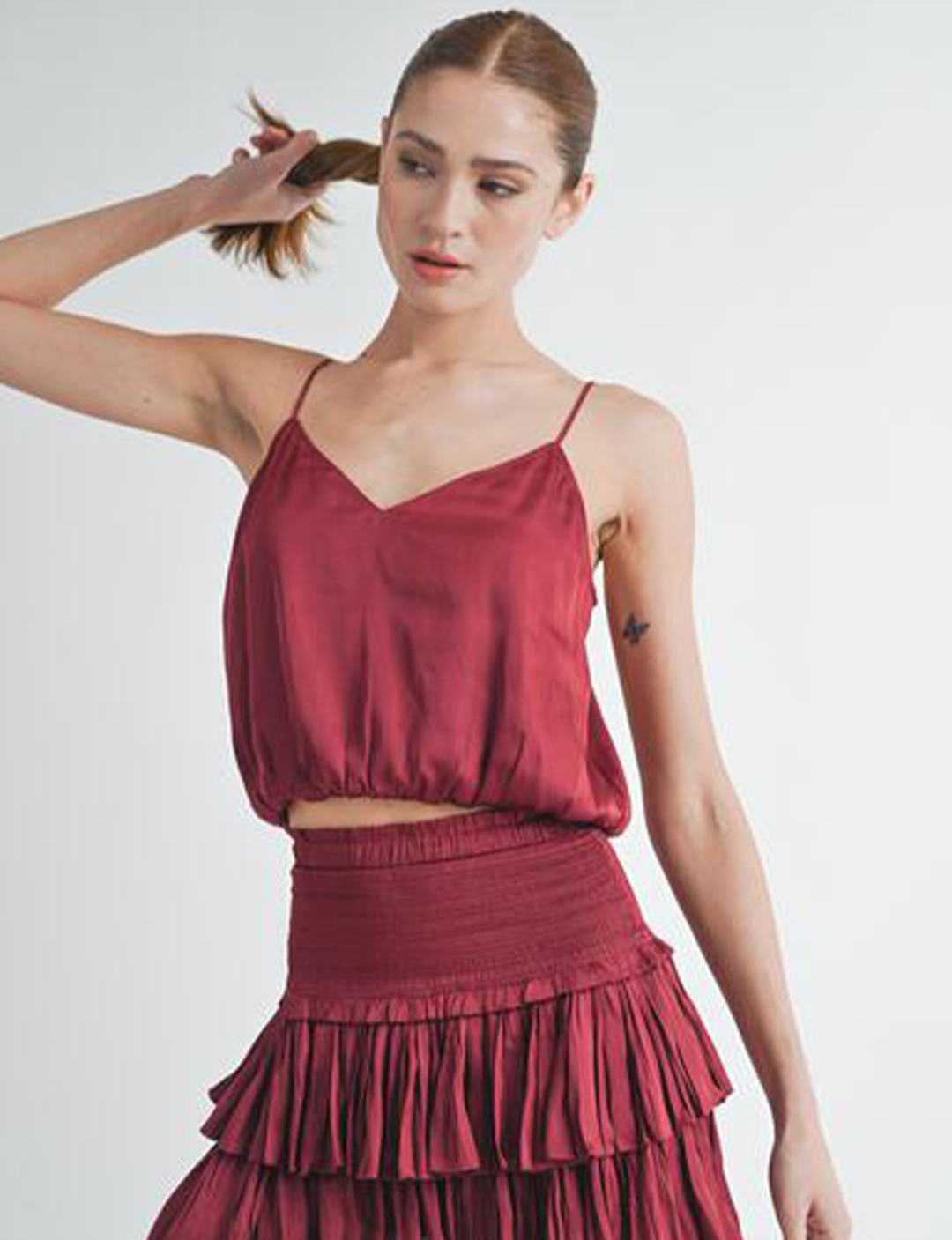 Amore Tank, Maroon