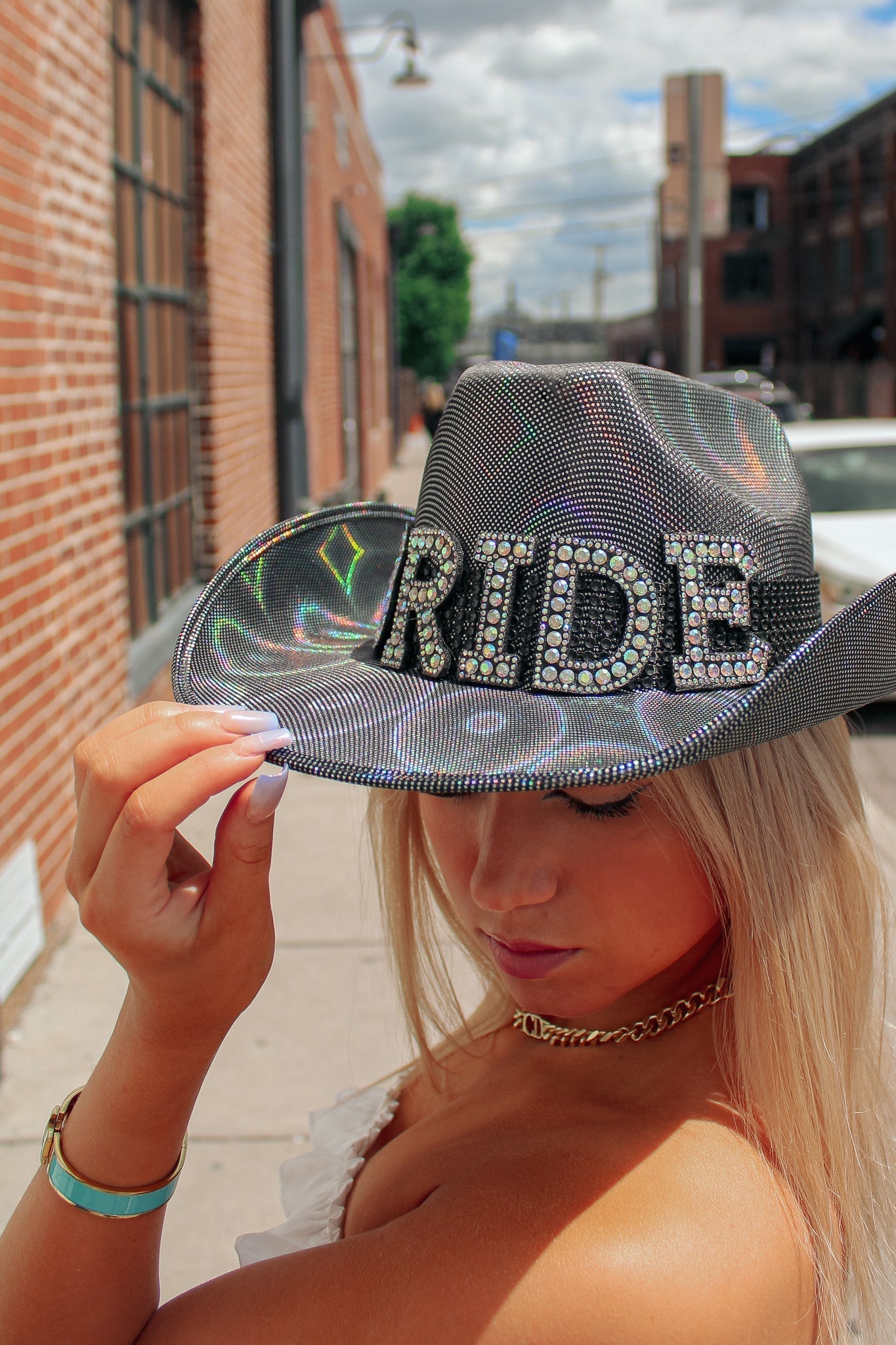 Black Bride Cowboy Hat