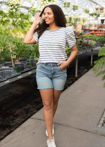 Brooklynn Blue Striped Top