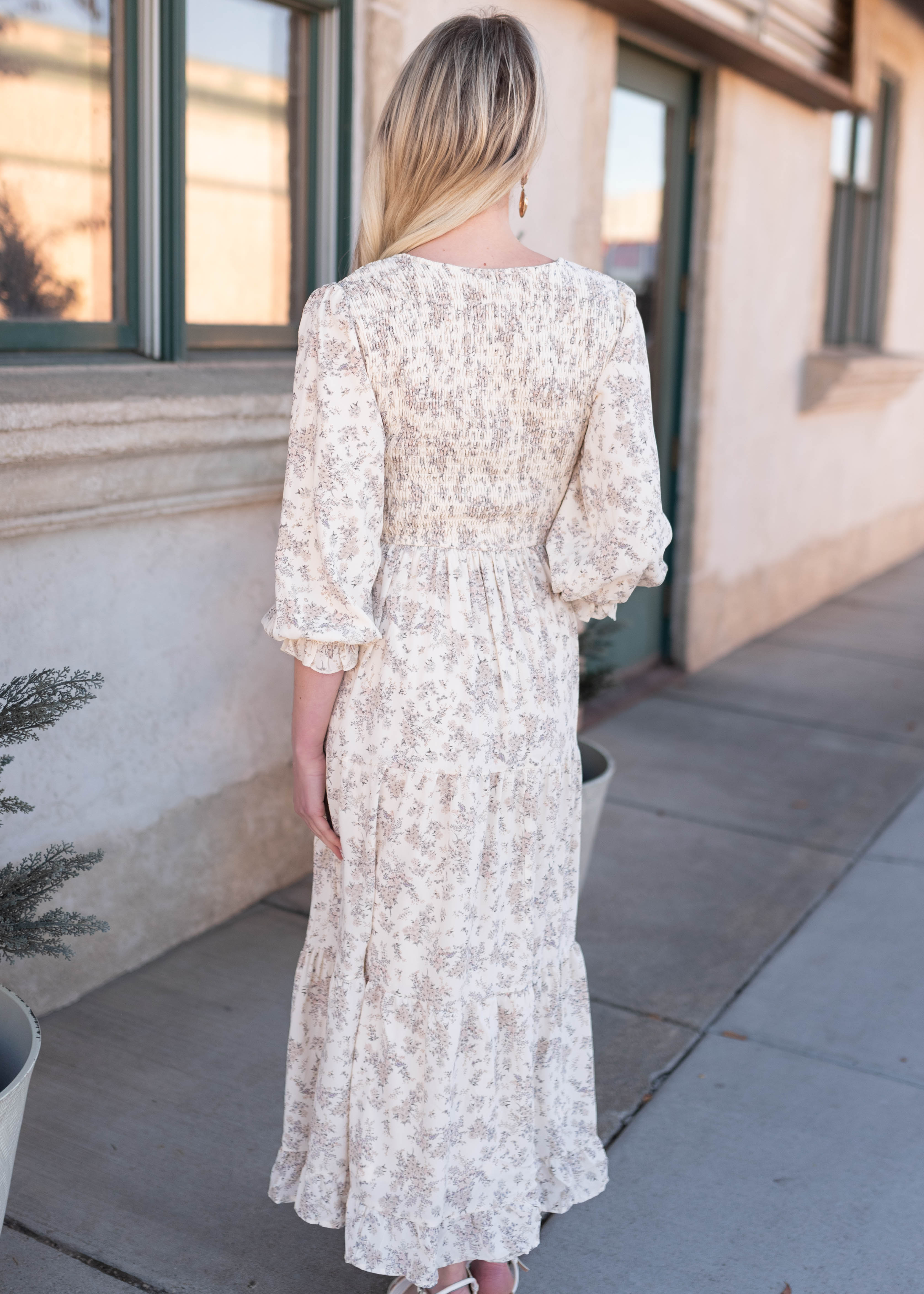 Camila Ivory Floral Dress