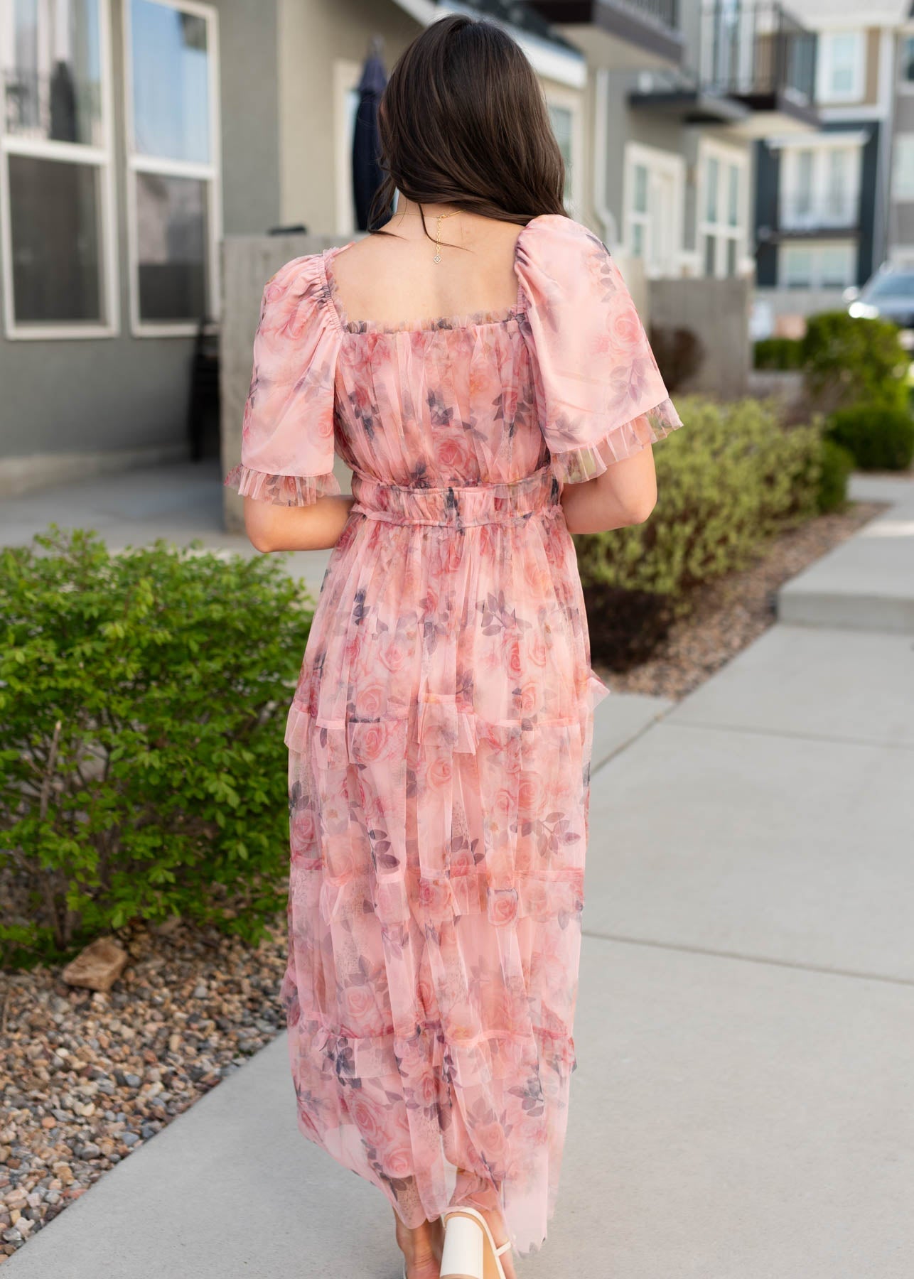 Celeste Pink Floral Dress