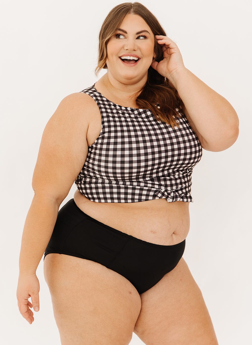 Black High-Waist Bottoms