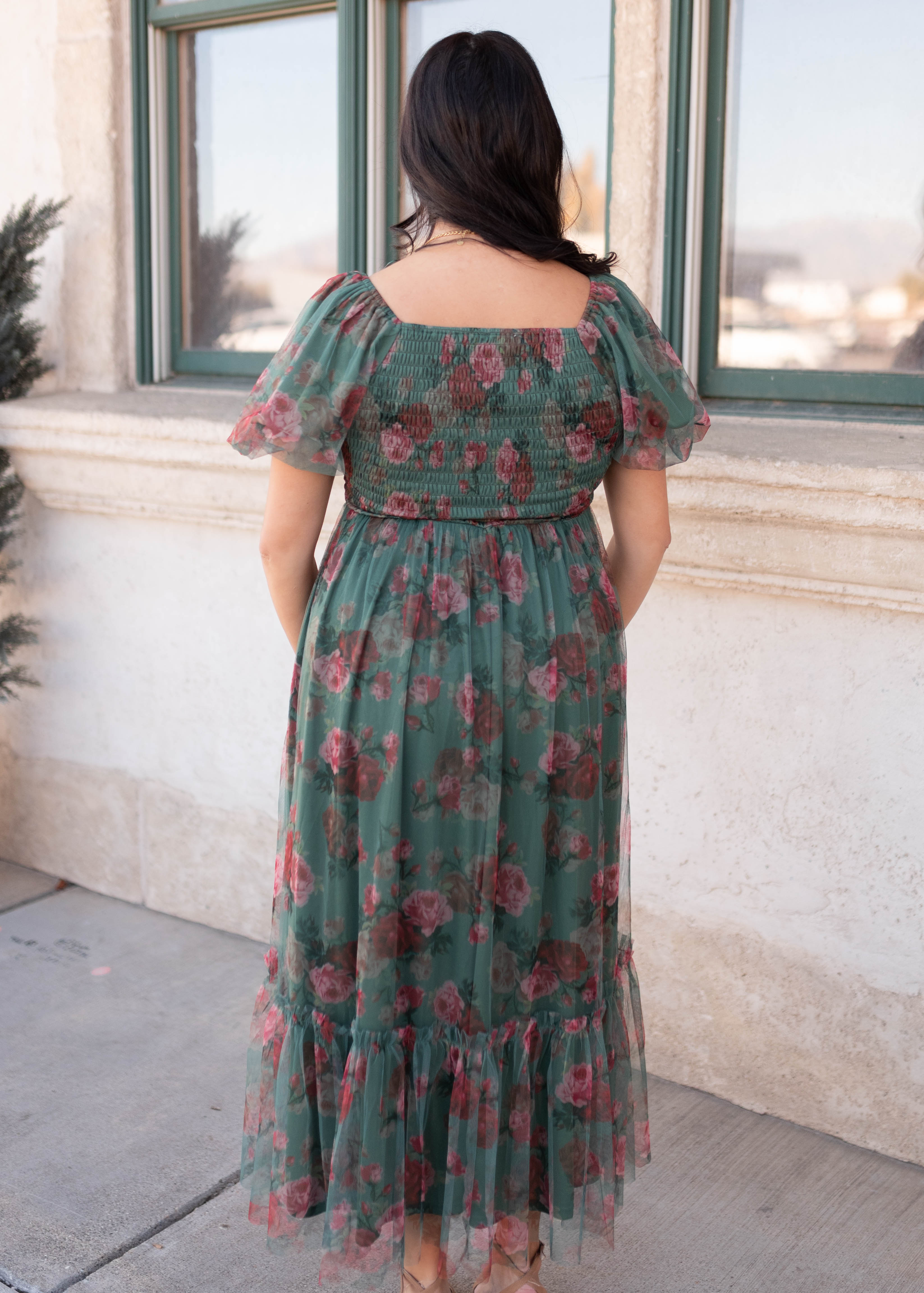 Isabella Green Tulle Dress