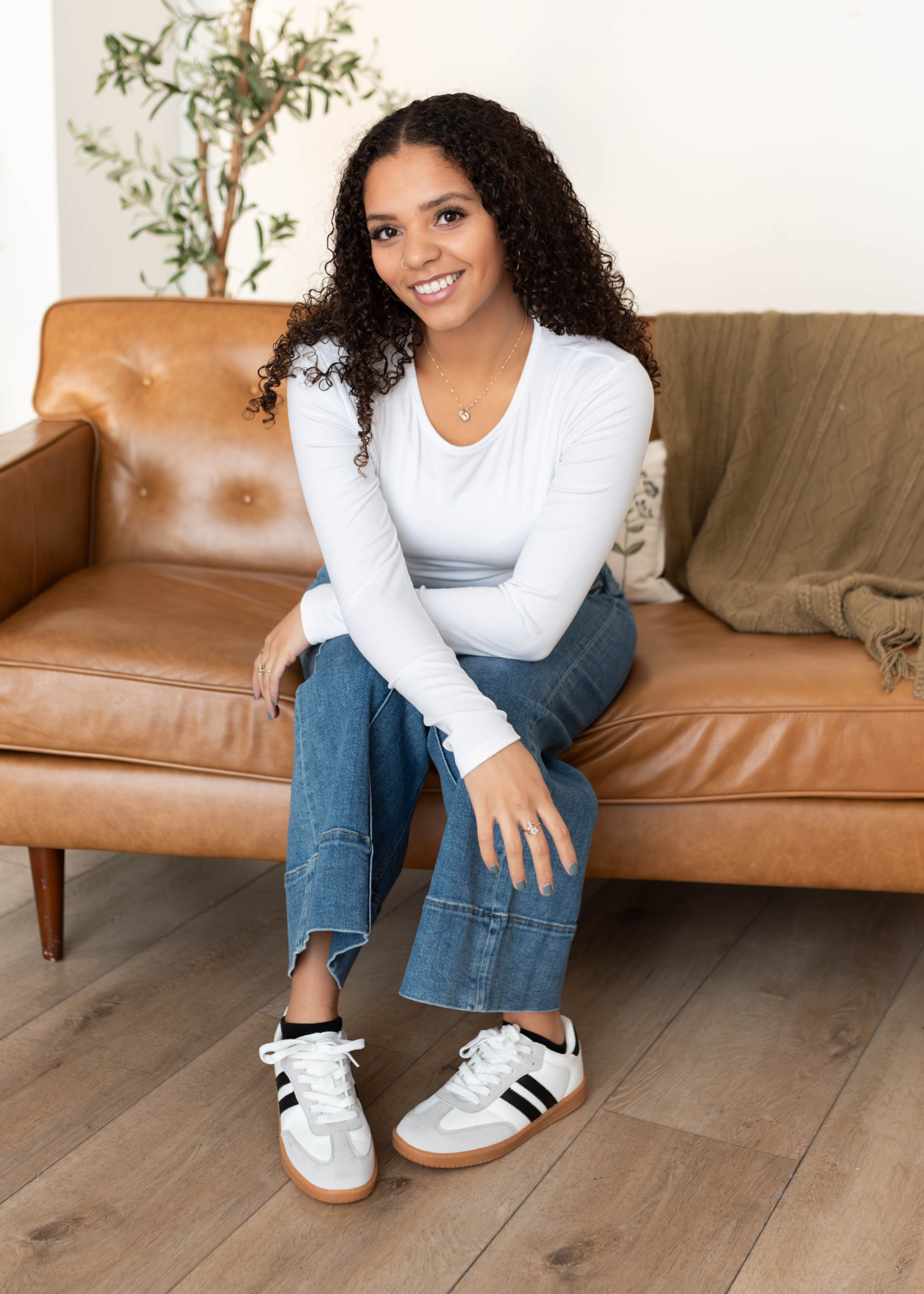 Ivy White Long Sleeve Top