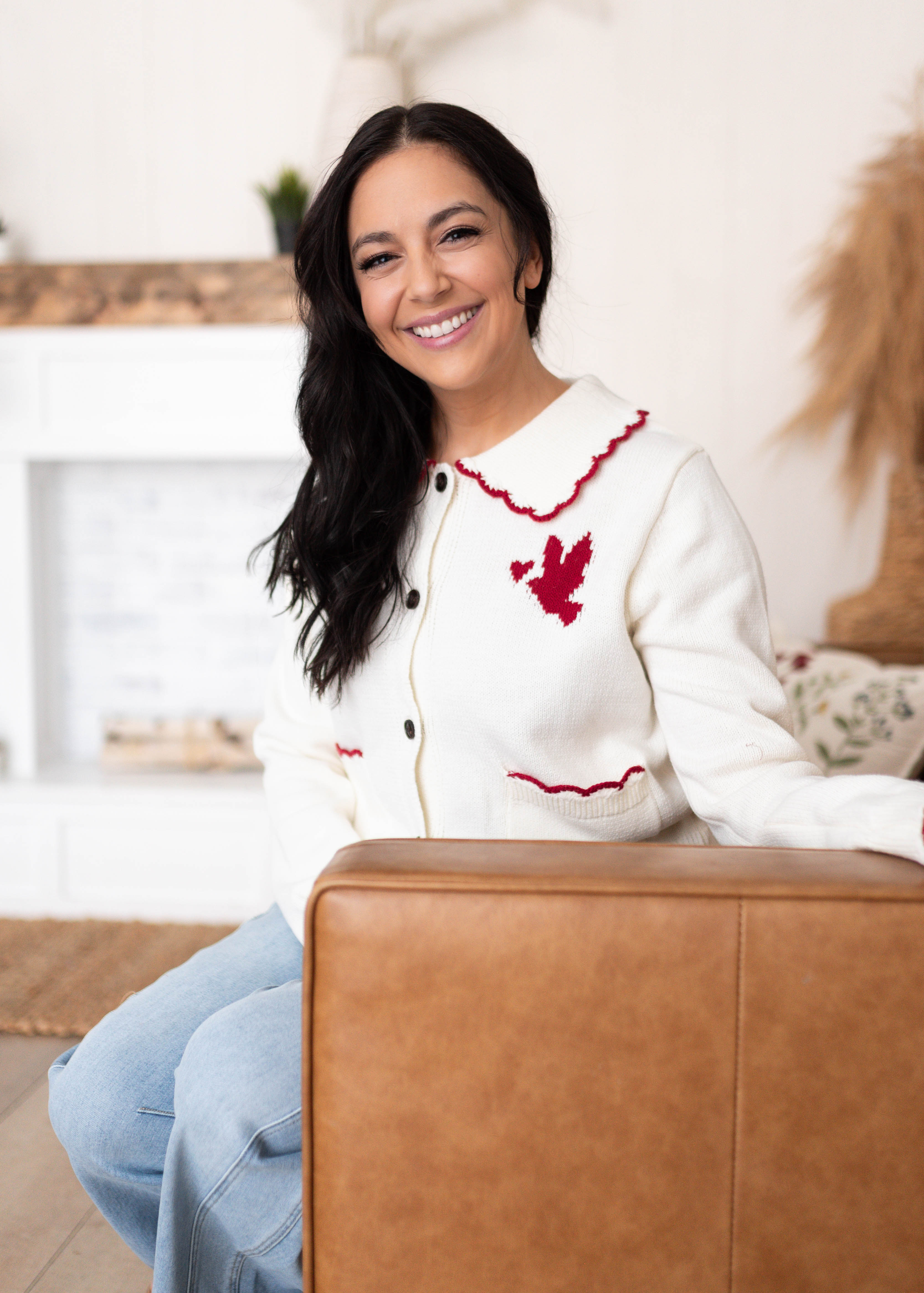 Jane Ivory Heart Cardigan