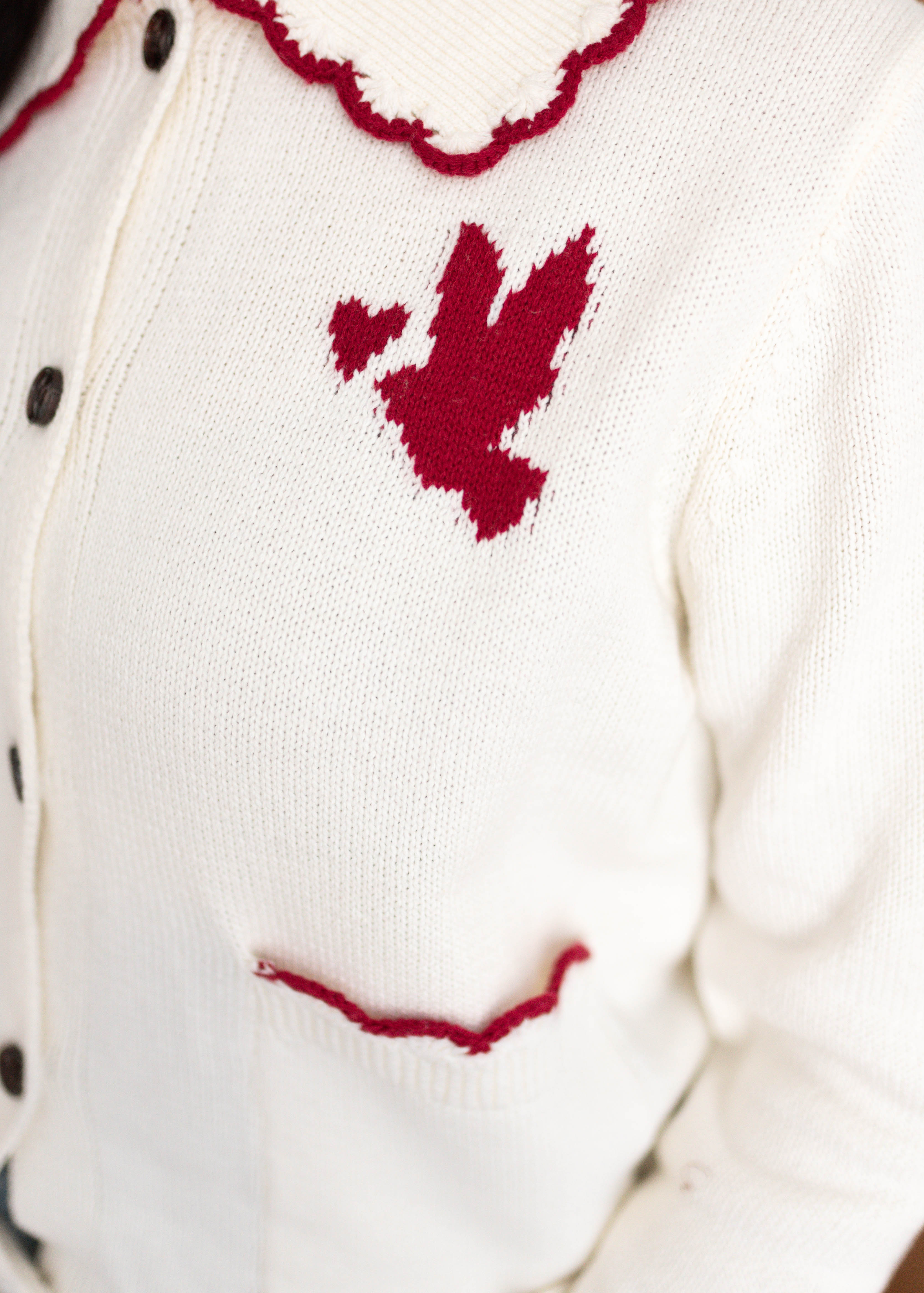 Jane Ivory Heart Cardigan