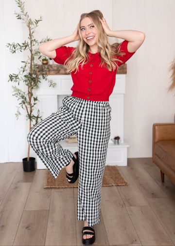 Kayla Black Gingham Pants