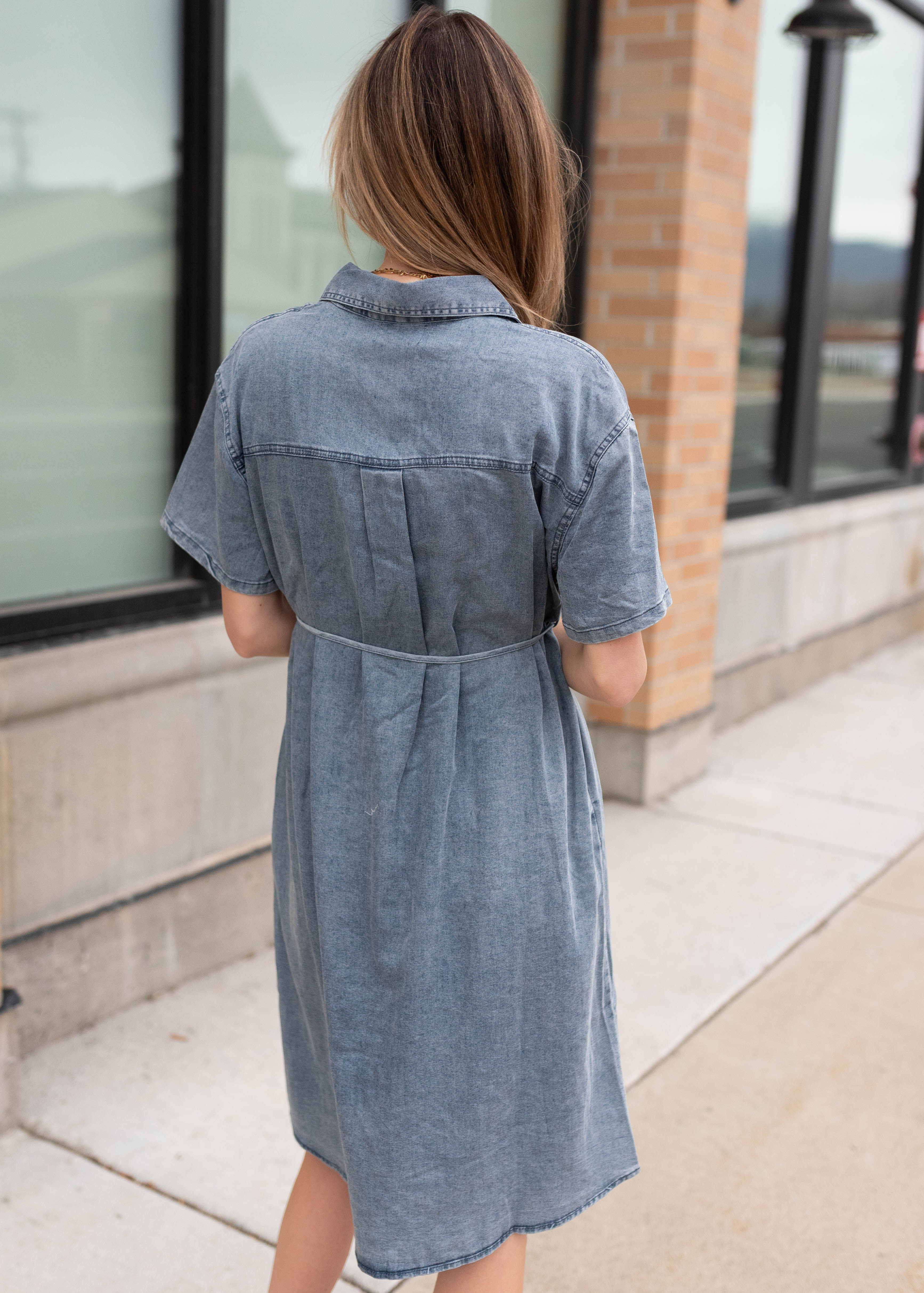 Kennedy Denim Button Up Dress