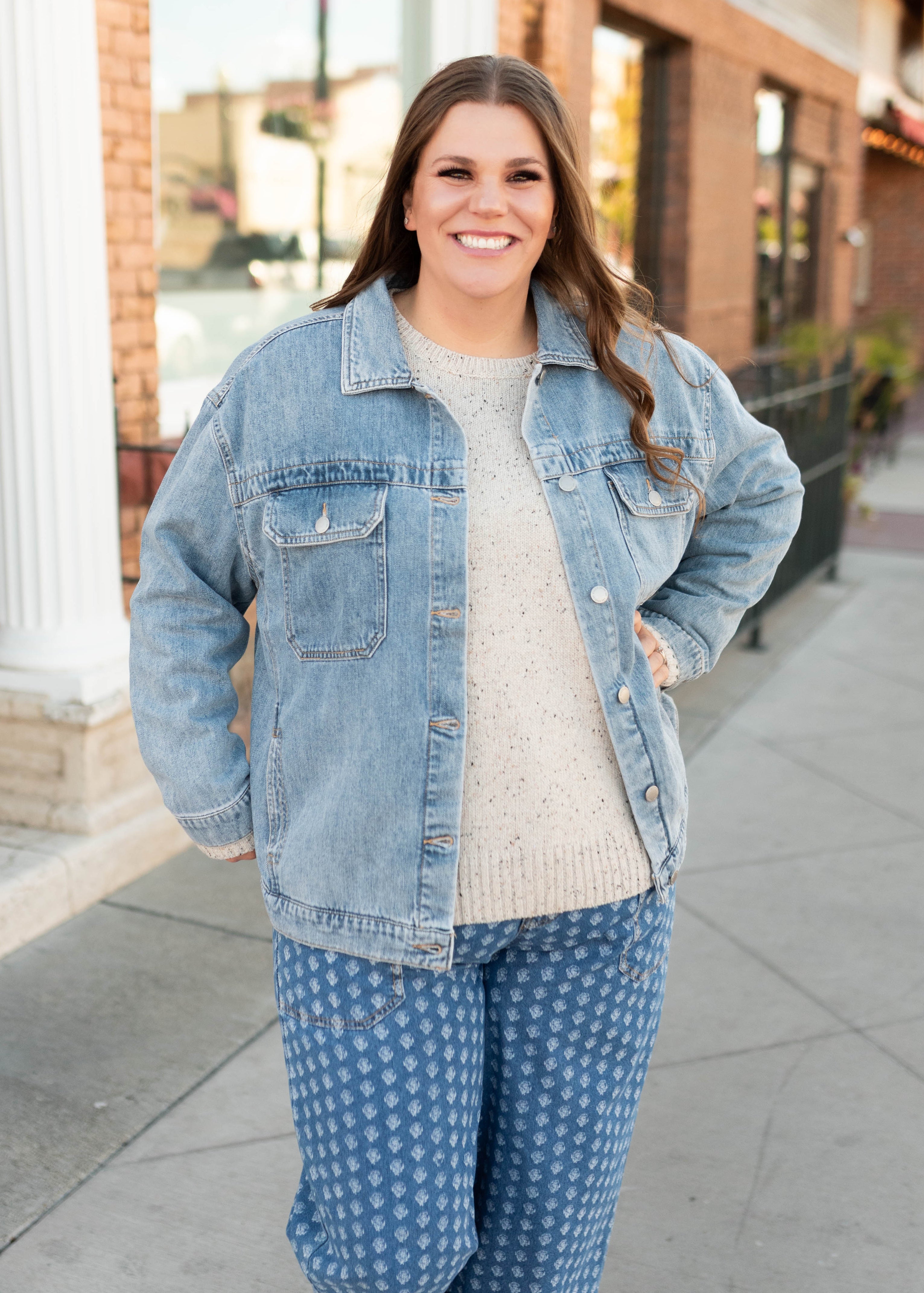 Leigh Denim Oversized Jacket