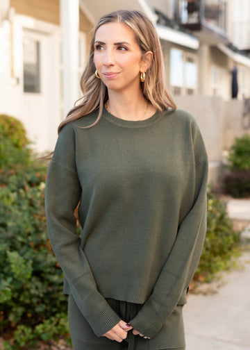 Lexi Forest Green Sweater