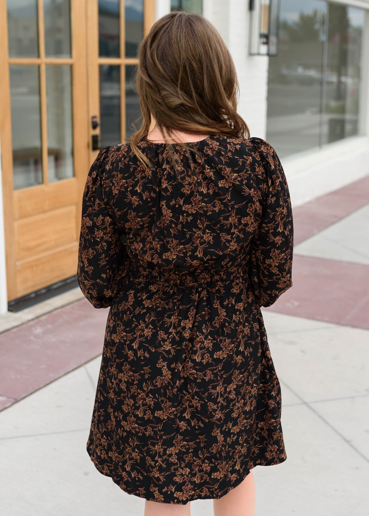 Madelyn Black Floral Dress