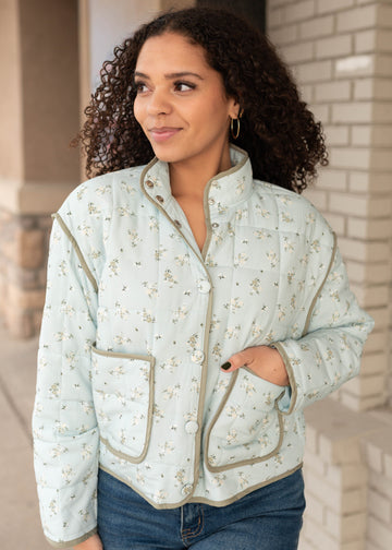 Maia Floral Button Up Jacket