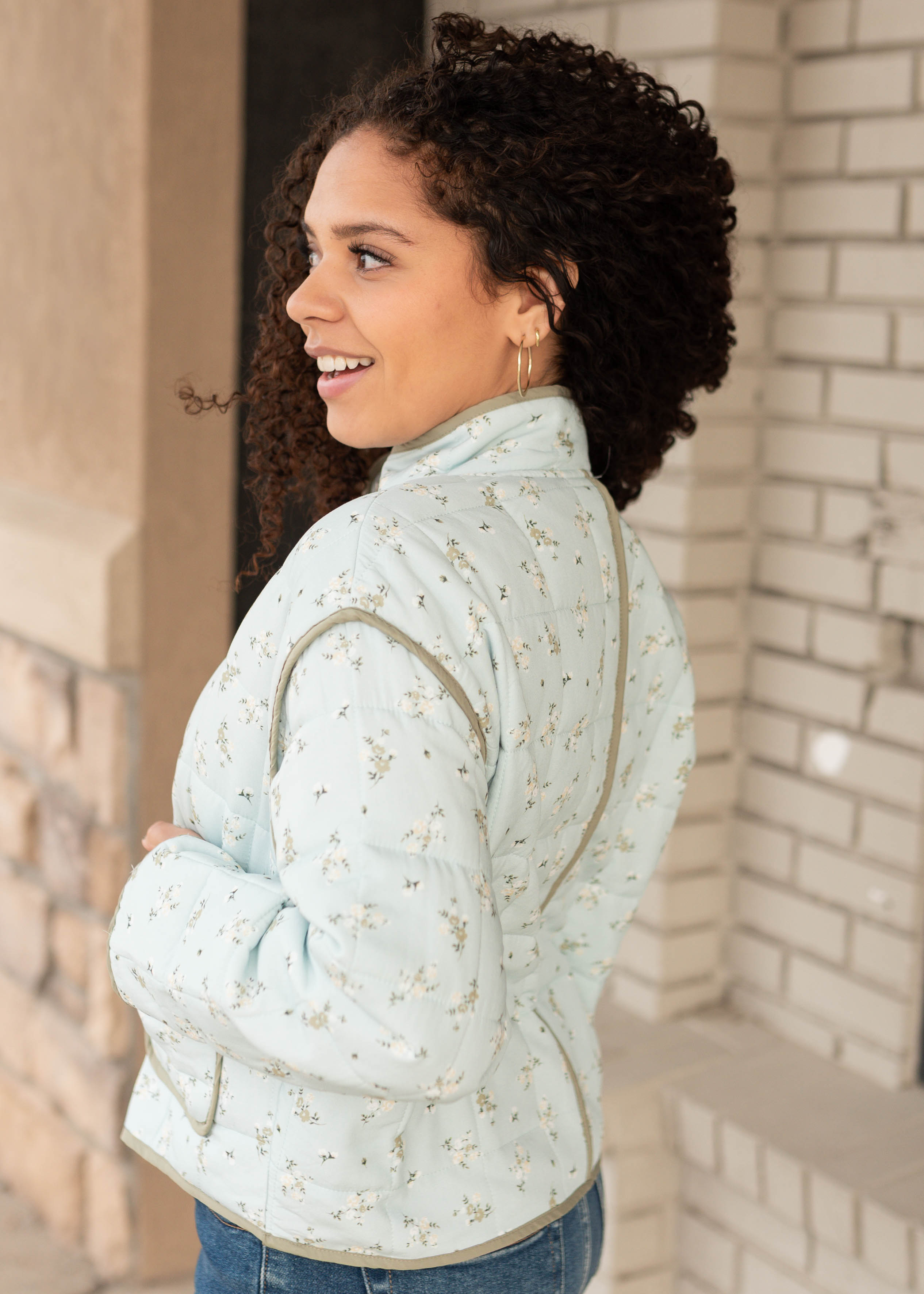 Maia Floral Button Up Jacket