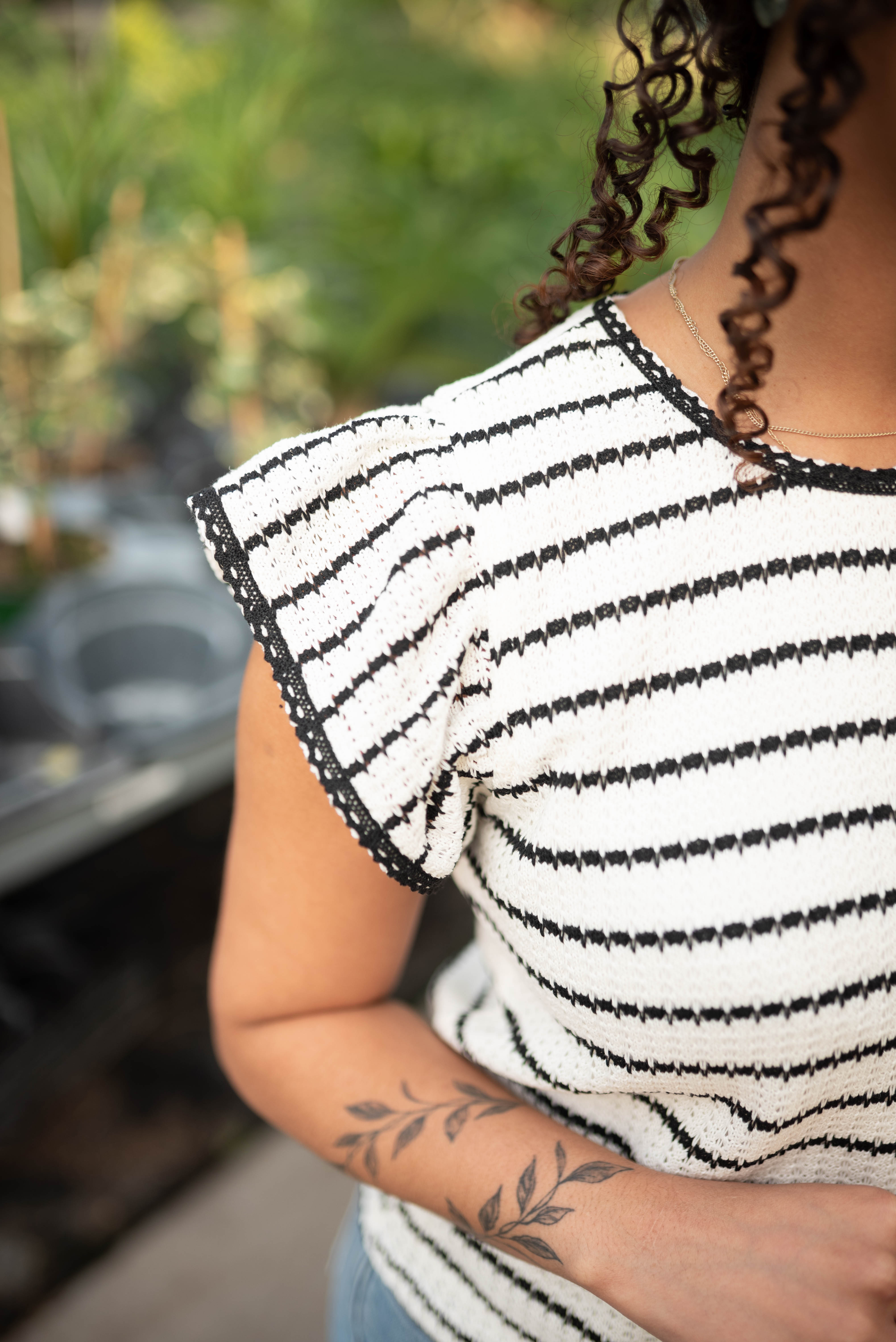 Melissa Knit Striped Top
