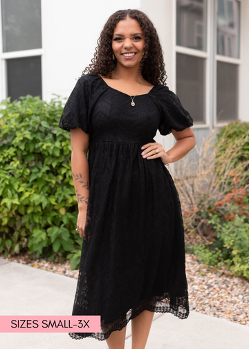 Misty Black Lace Dress