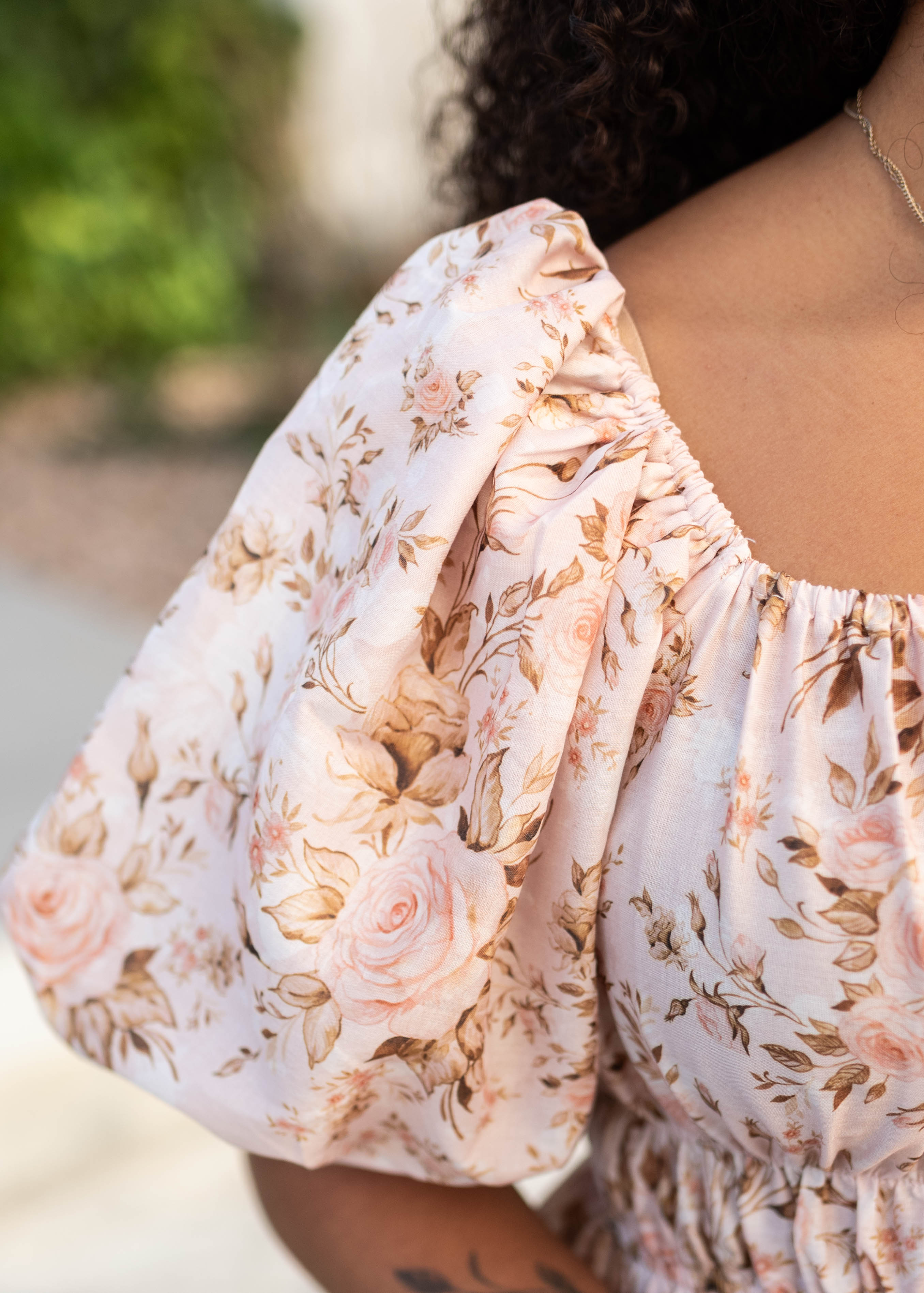 Misty Pink Floral Dress