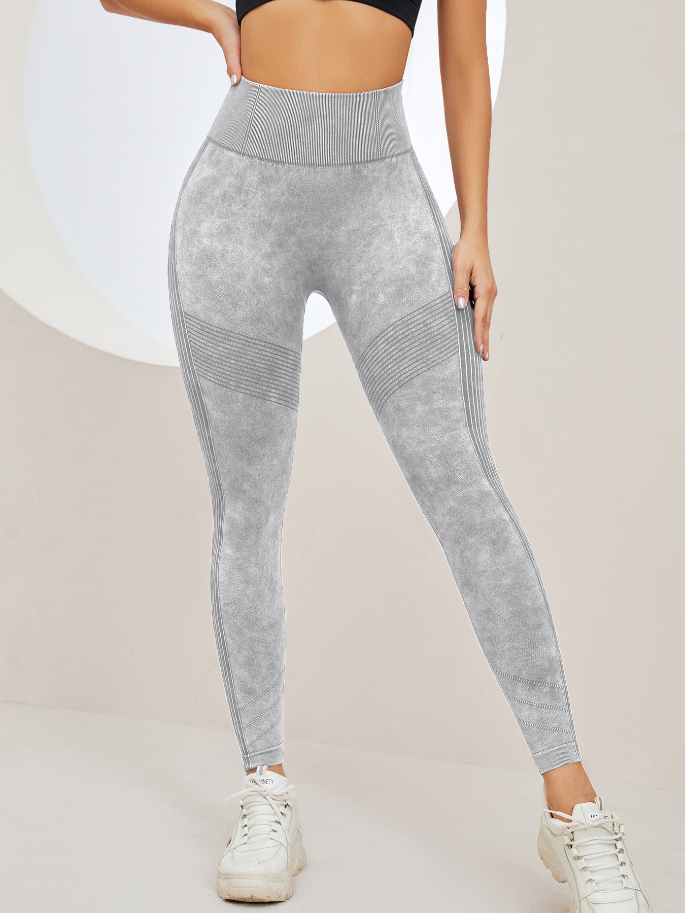 Denim Scrunch Bum High-rise Leggings