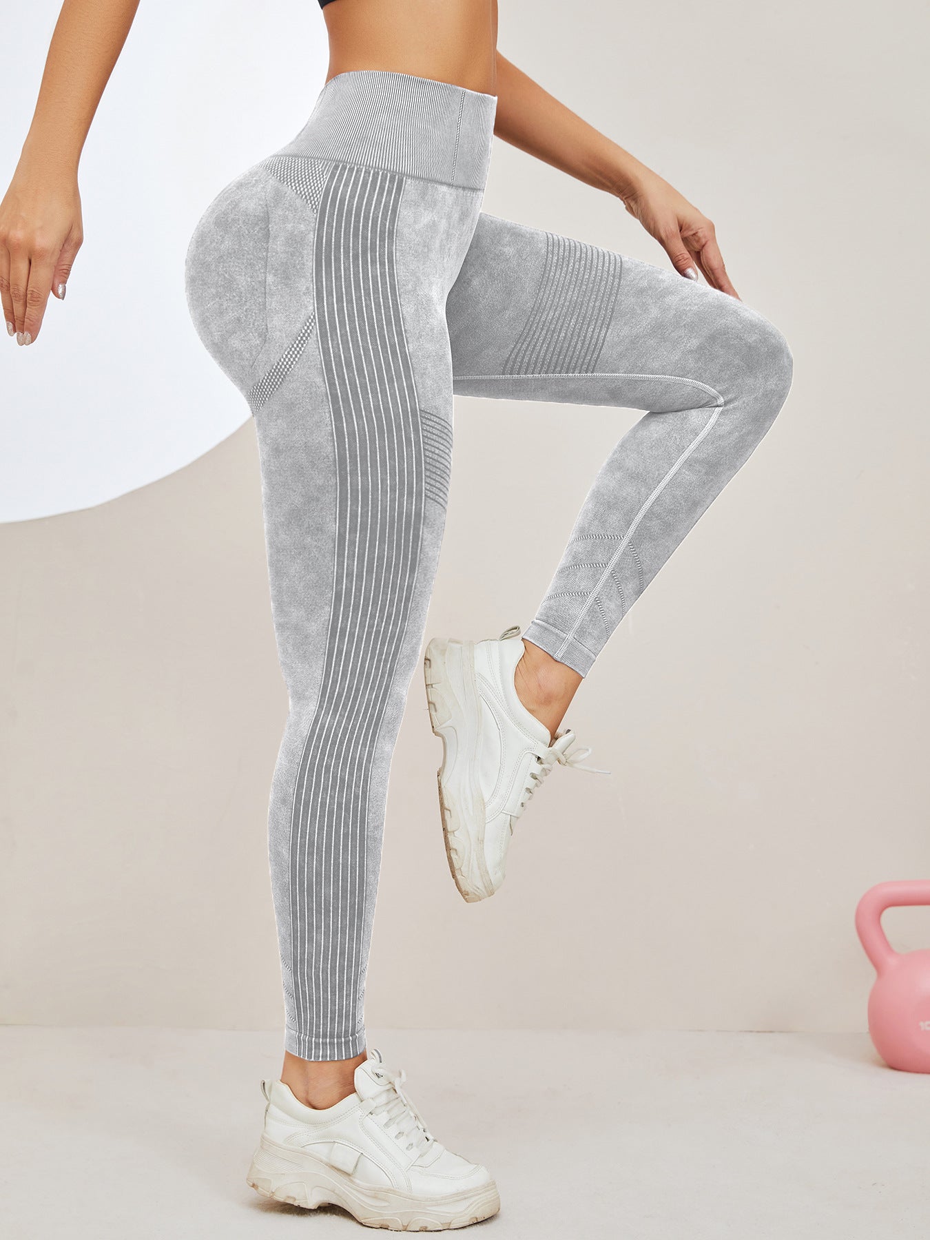 Denim Scrunch Bum High-rise Leggings