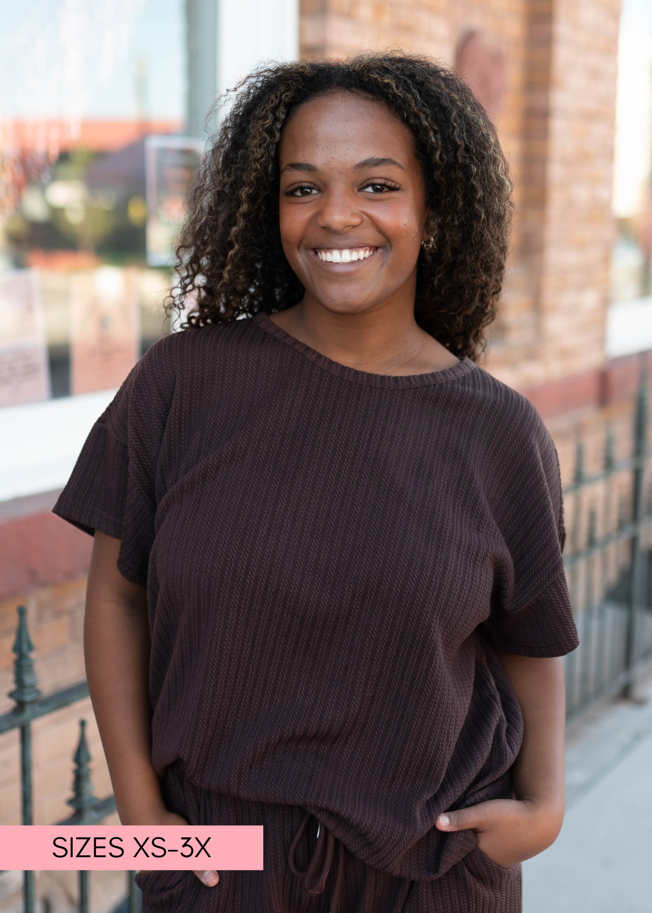 Oaklyn Dark Brown Top