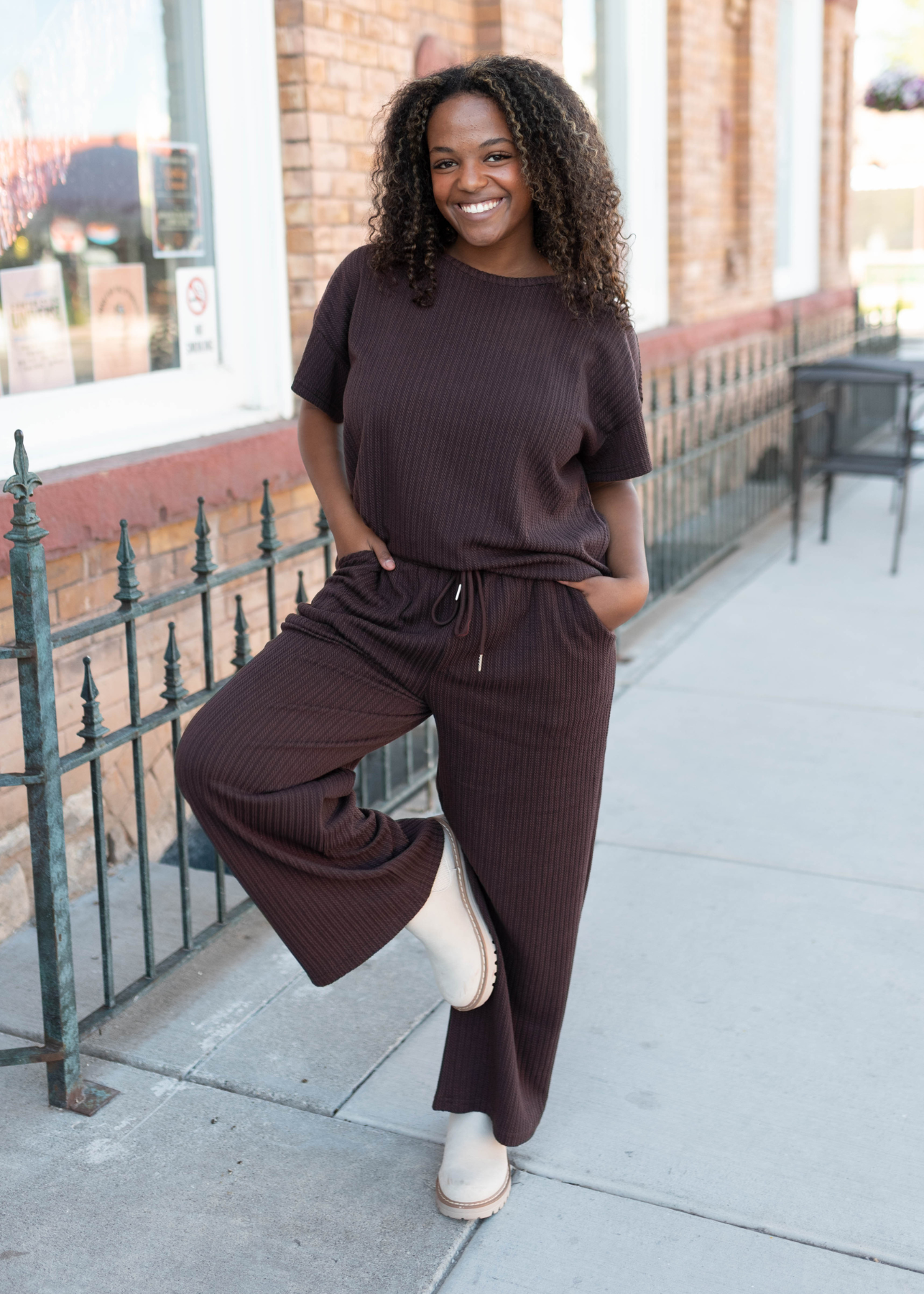 Oaklyn Dark Brown Top
