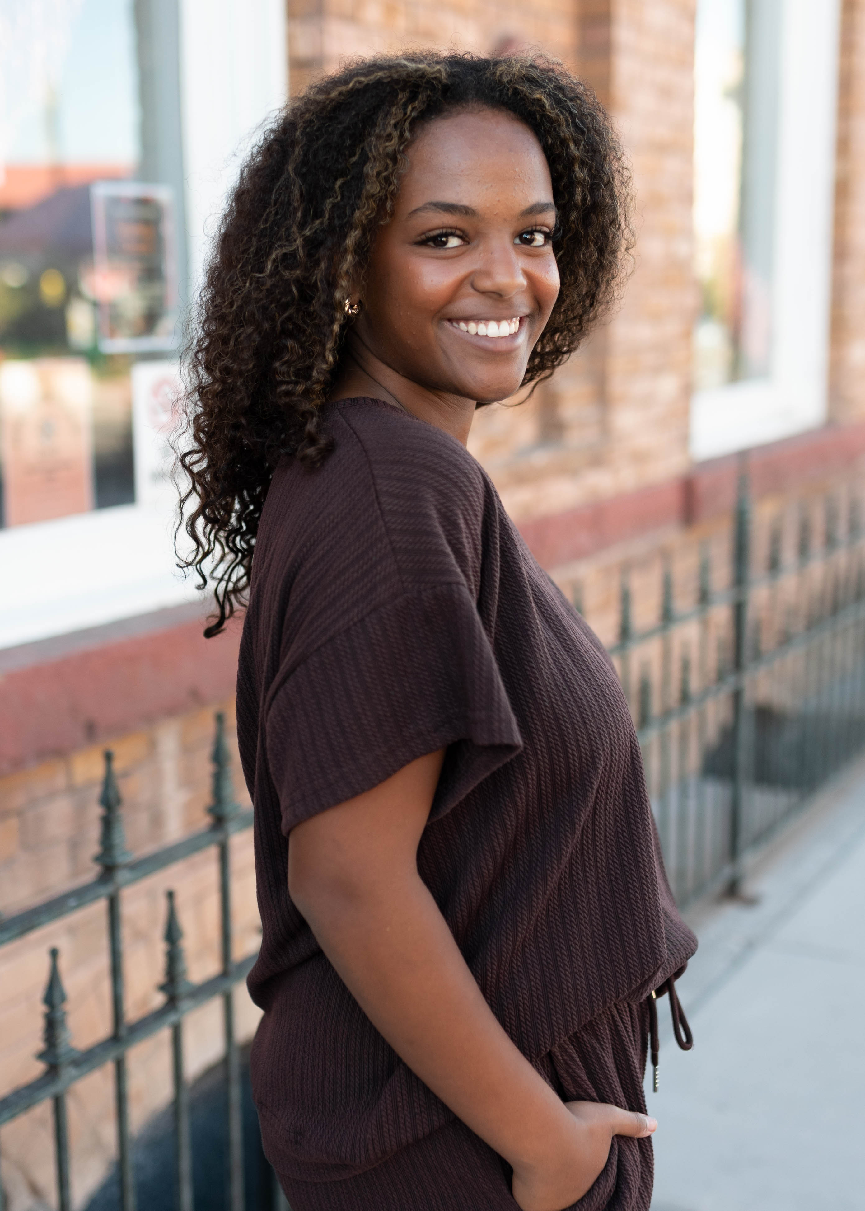 Oaklyn Dark Brown Top