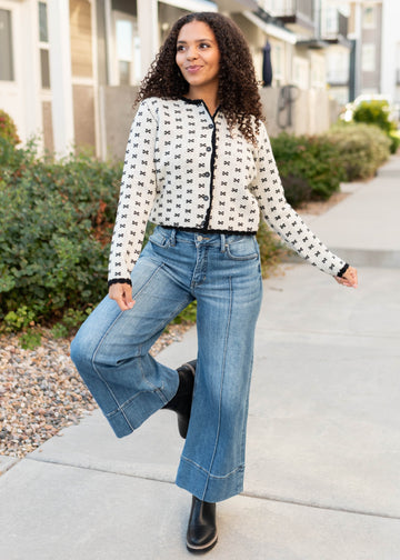 Peyton Black Pattern Cardigan