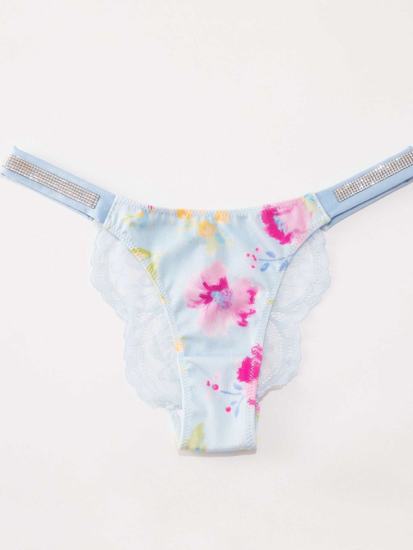 Lace Print Dazling Diamond Panties