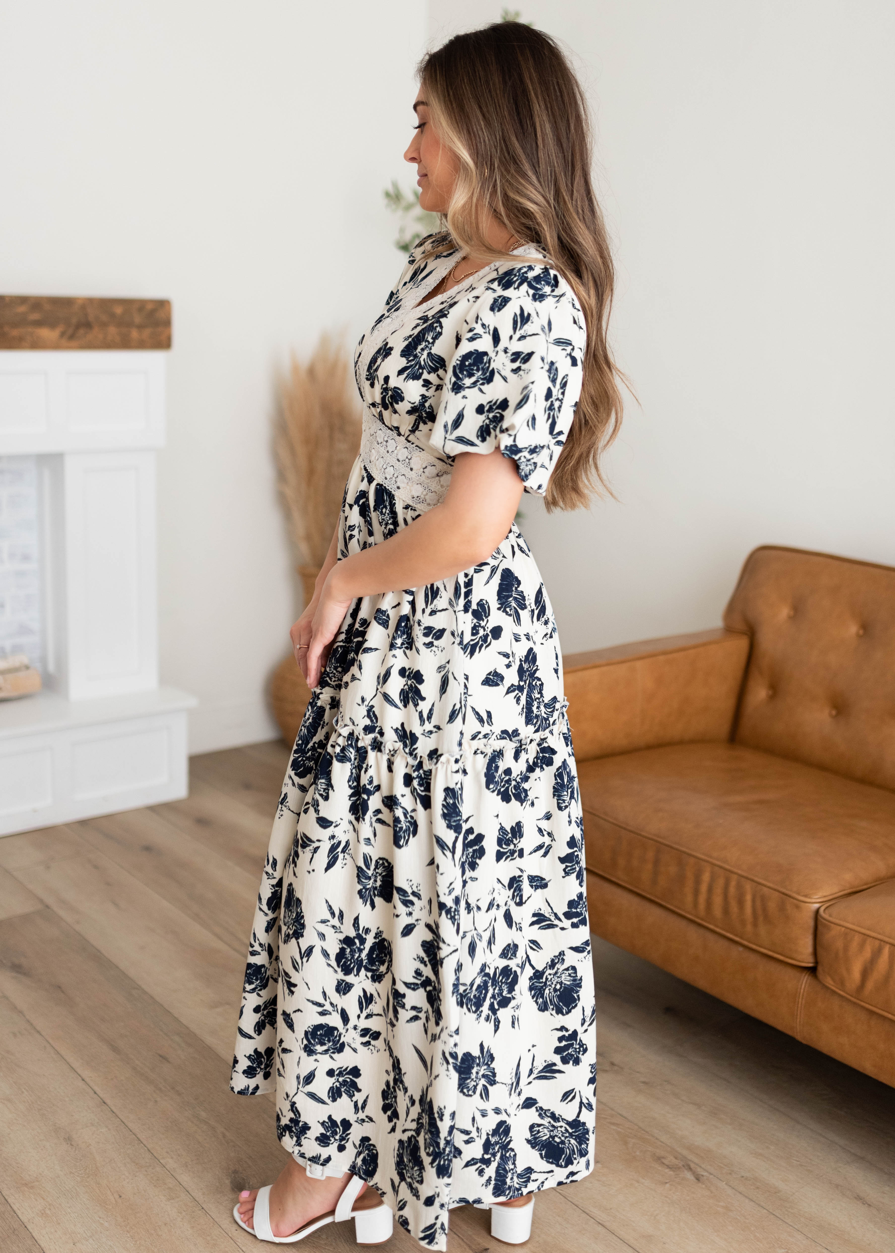 Skyler Navy Floral Dress